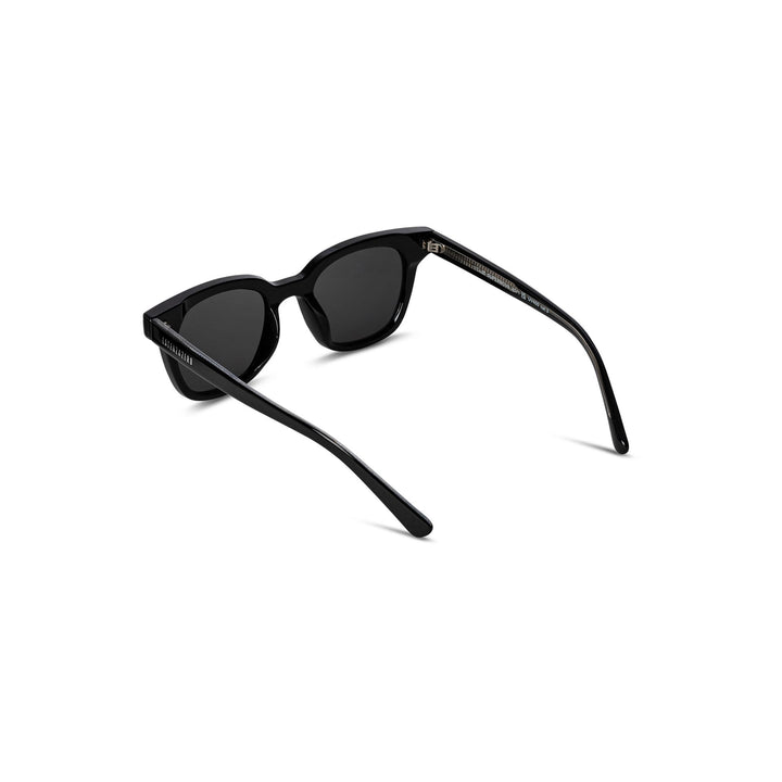 Black stylish Italian designed affordable sunglasses with UV protection.