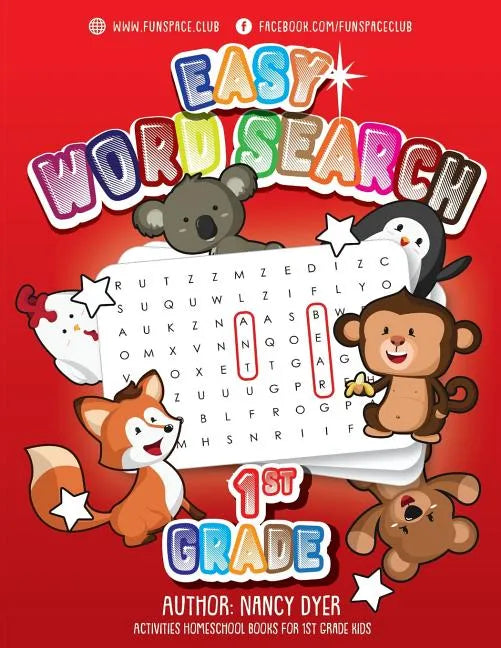 Easy Word Search 1st Grade: Activities Homeschool Books for 1st Grade Kids - Paperback
