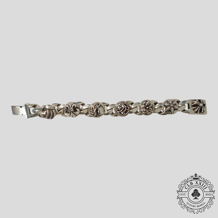 Chrome Hearts Multi Link Bracelet in Silver