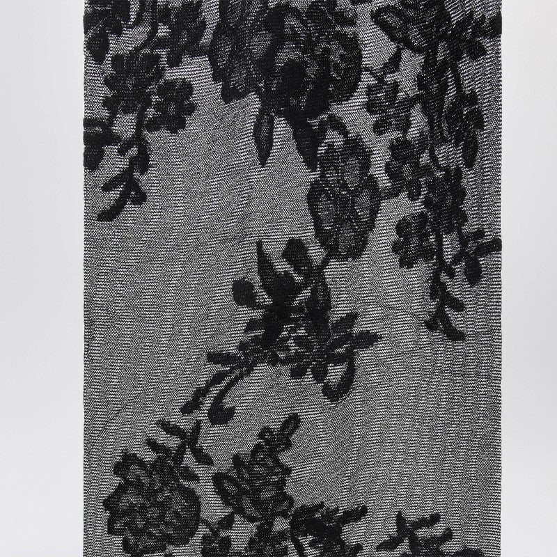 Valentino Garavani Black Lace Tights Women