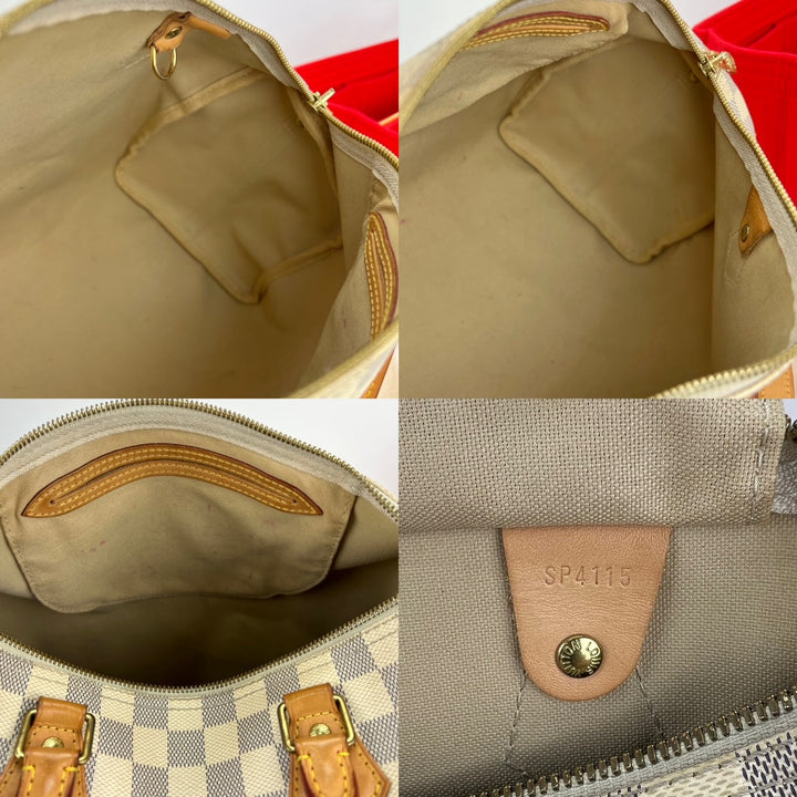 Louis Vuitton Speedy Bandoulière 30 Damier Azur preowned handbag – STORE 7994