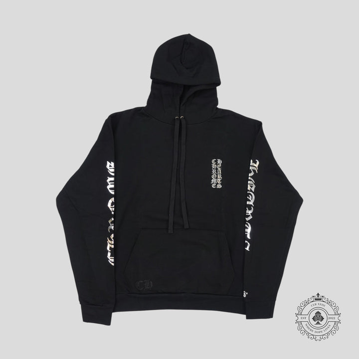 Chrome Hearts 1988 Vertical Logo Hoodie in Black/Silver