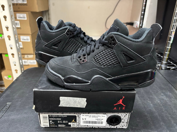PRE OWNED Air Jordan 4 Retro "Black Cat" (2020)(GS)