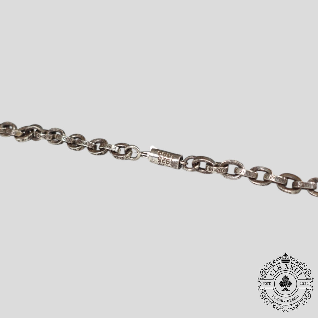 Chrome Hearts Paper Chain 20" Necklace in Silver