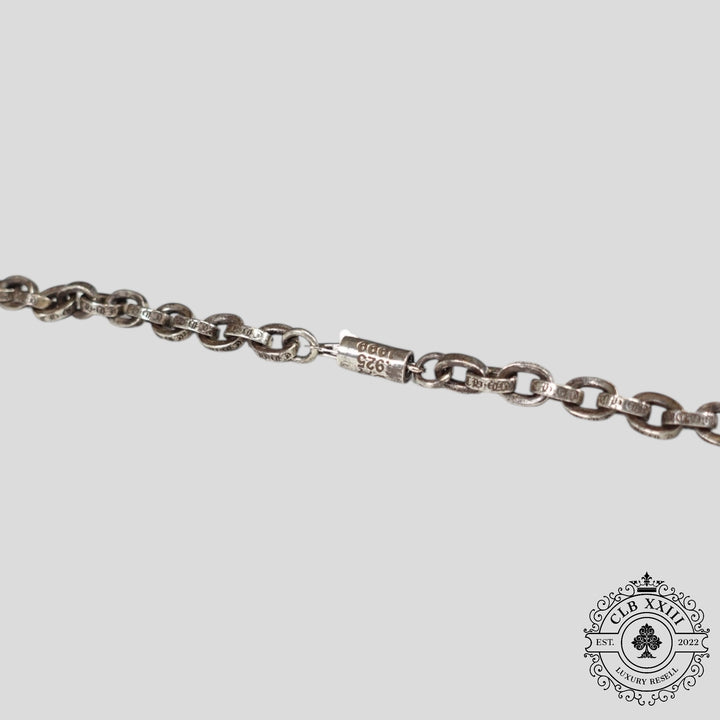 Chrome Hearts Paper Chain 20" Necklace in Silver