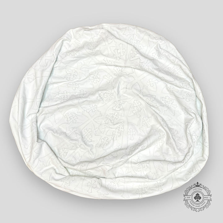 Chrome Hearts Oversized Leather Cross Bean Bag Chair