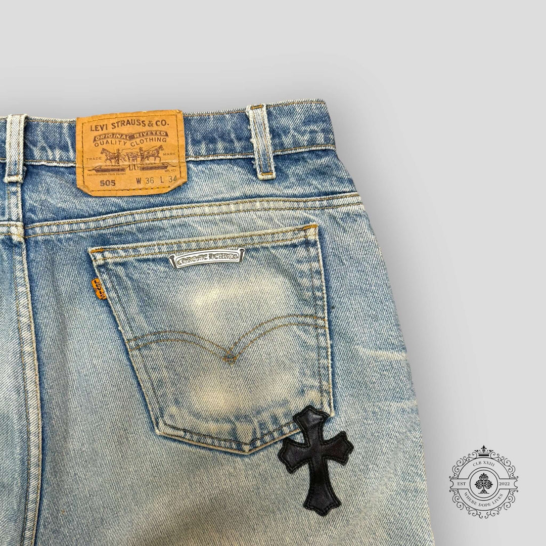 Chrome Hearts Cross Patch Jeans
