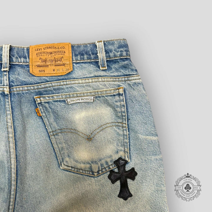 Chrome Hearts Cross Patch Jeans