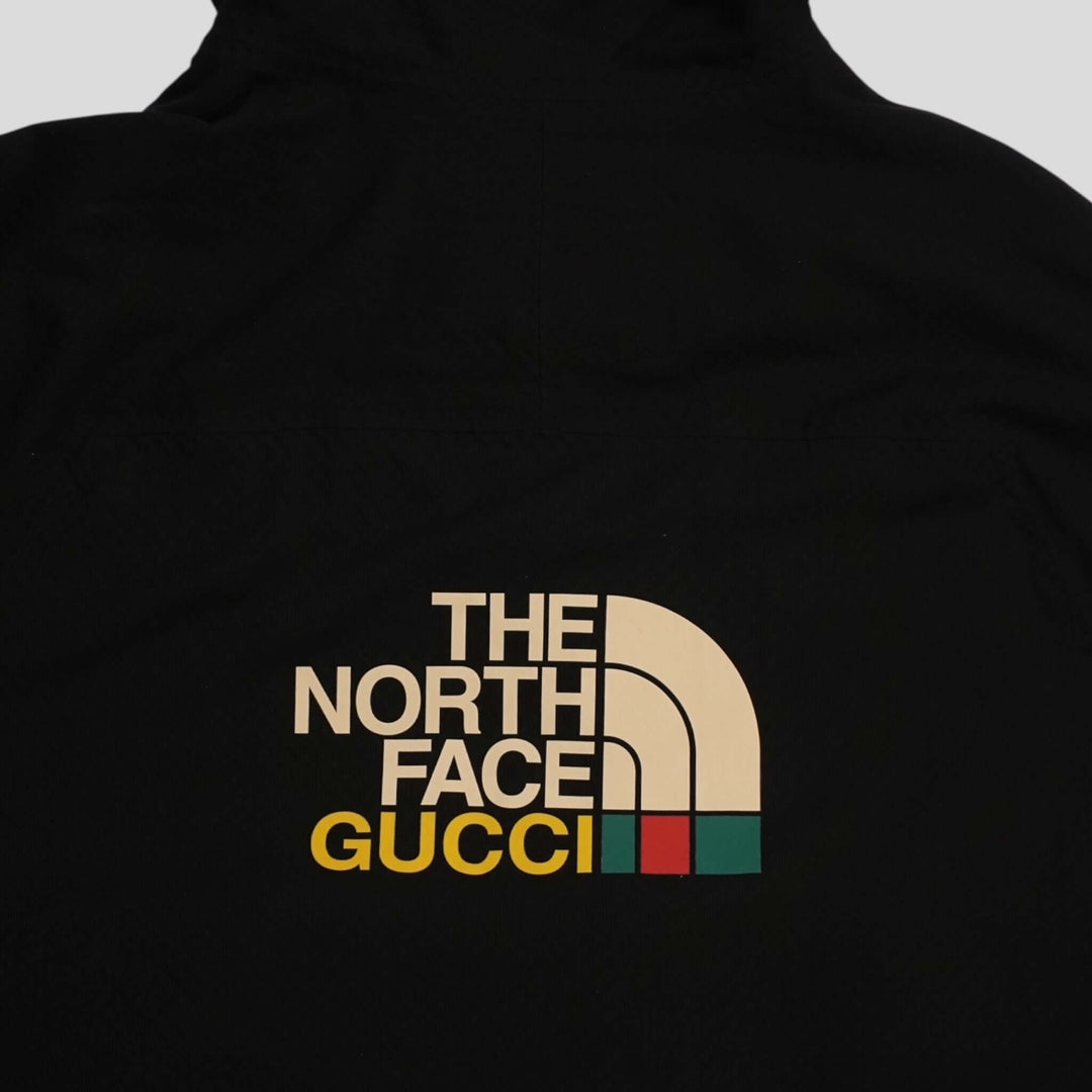 Gucci X The North Face Fleece Pullover Jacket in Black/Purple