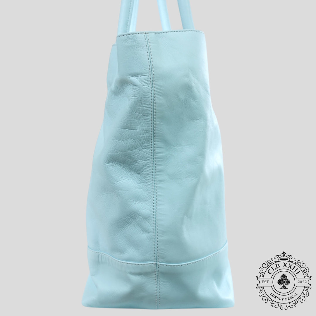 Chrome Hearts Star Patch Leather Tote Bag in Blue