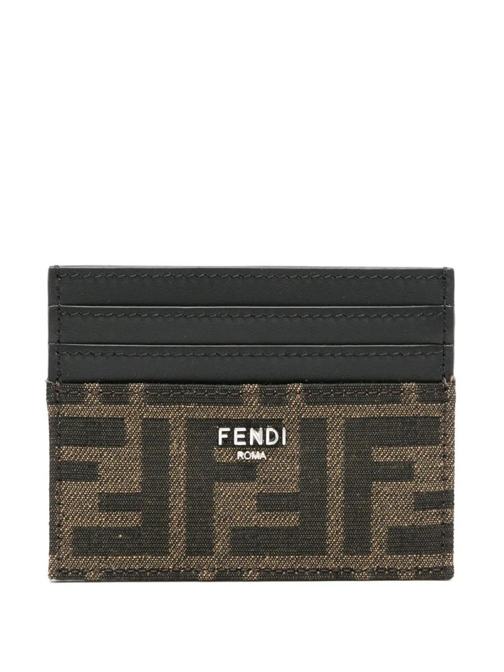 FENDI Mini Jacquard Card Holder - FW25