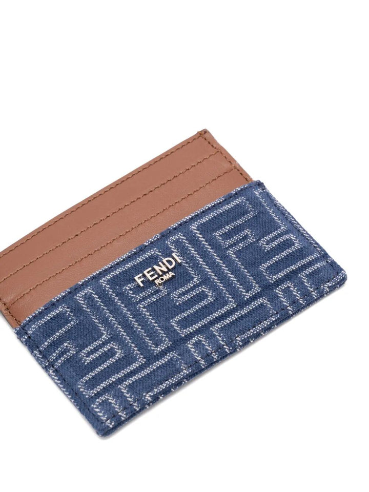 FENDI FF Jacquard Card Holder - Mini Size