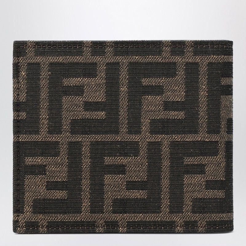 FENDI Jacquard Leather Bifold Wallet - Men&