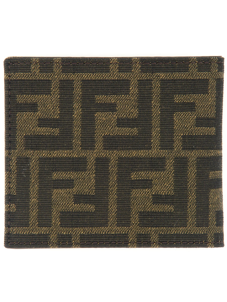 FENDI Jacquard Leather Bifold Wallet - Men&