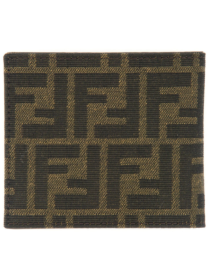 FENDI Jacquard Leather Bifold Wallet - Men&