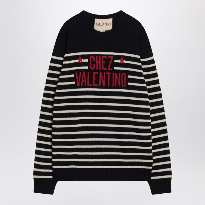 Valentino Sweater With Jacquard Pattern Chez Valentino Men
