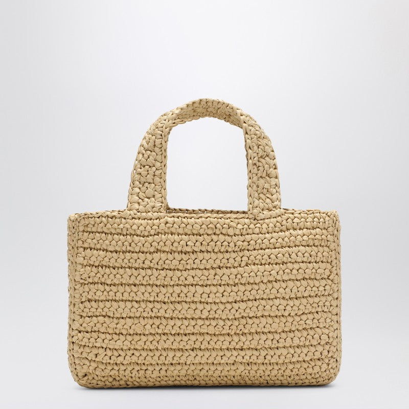 Valentino Garavani Viva Superstar Crochet Small Natural/Black Bag Women