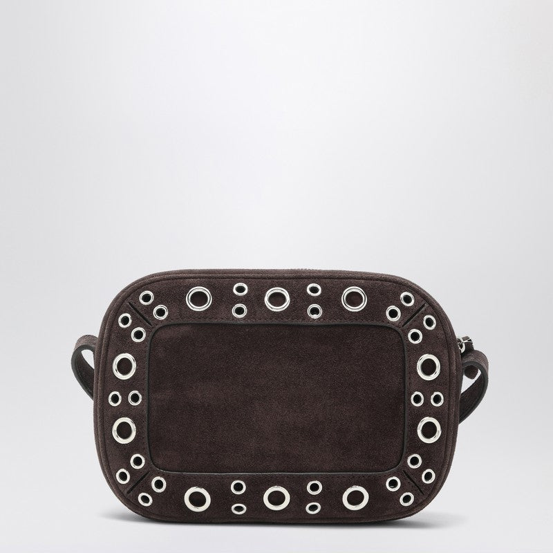 Valentino Garavani Nellcôte Bag Brown In Suede With Studs And Rivets Men