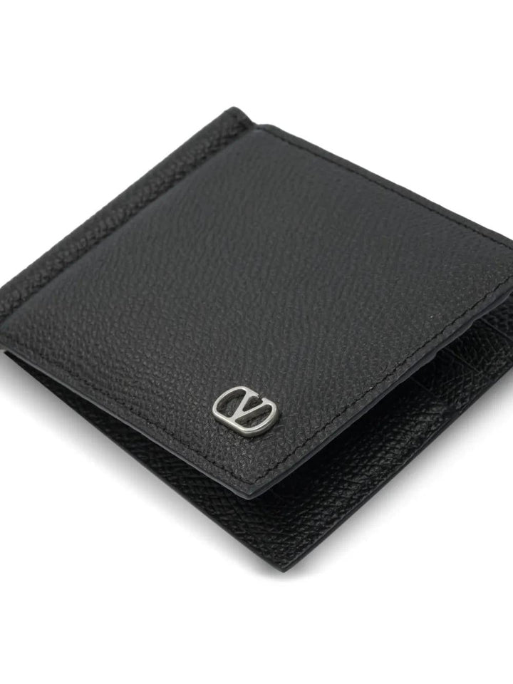 VALENTINO GARAVANI Mini Bi-Fold Vlogo Wallet with Clip