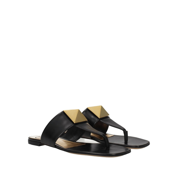 Valentino Garavani One Stud Leather Thong Sandals Women