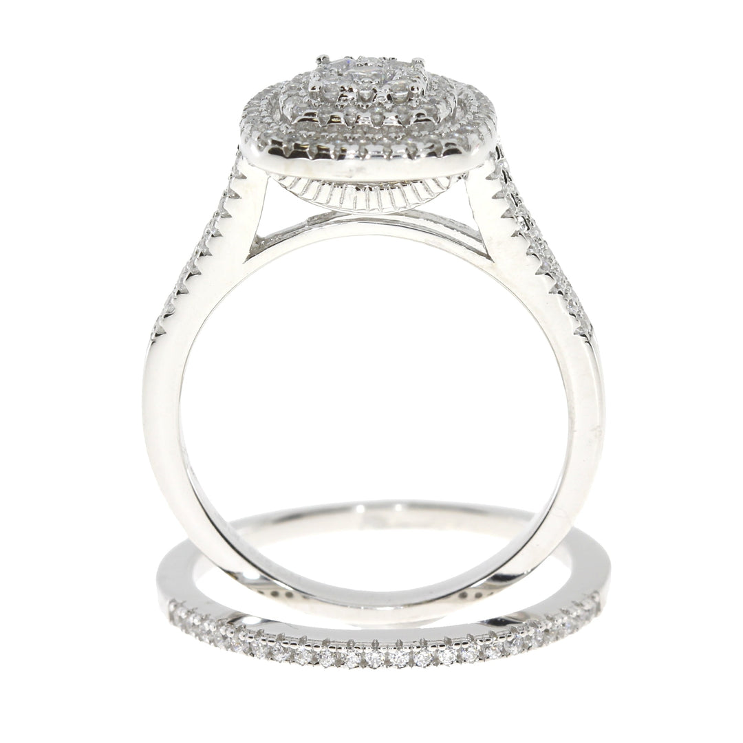 Cubic Zirconium CZ SS Bridal Sterling Silver