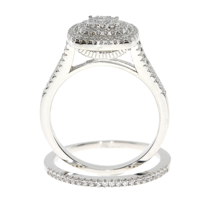 Cubic Zirconium CZ SS Bridal Sterling Silver