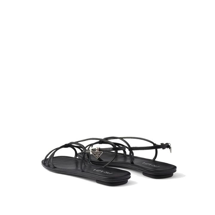 Prada Leather Flat Sandals Women