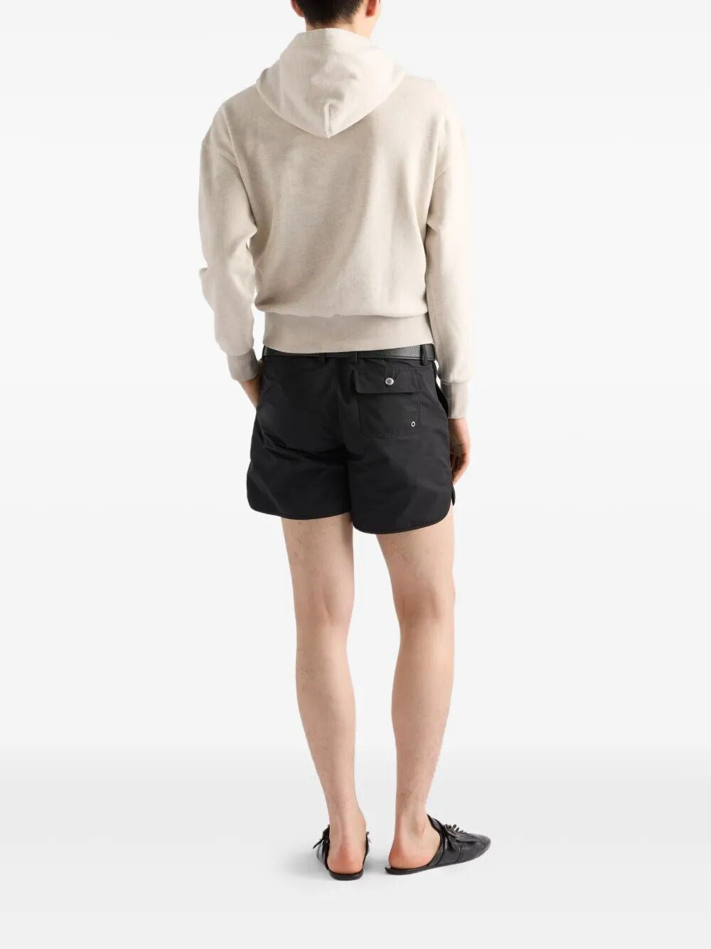 Prada Men Cotton Fleece Hoodie