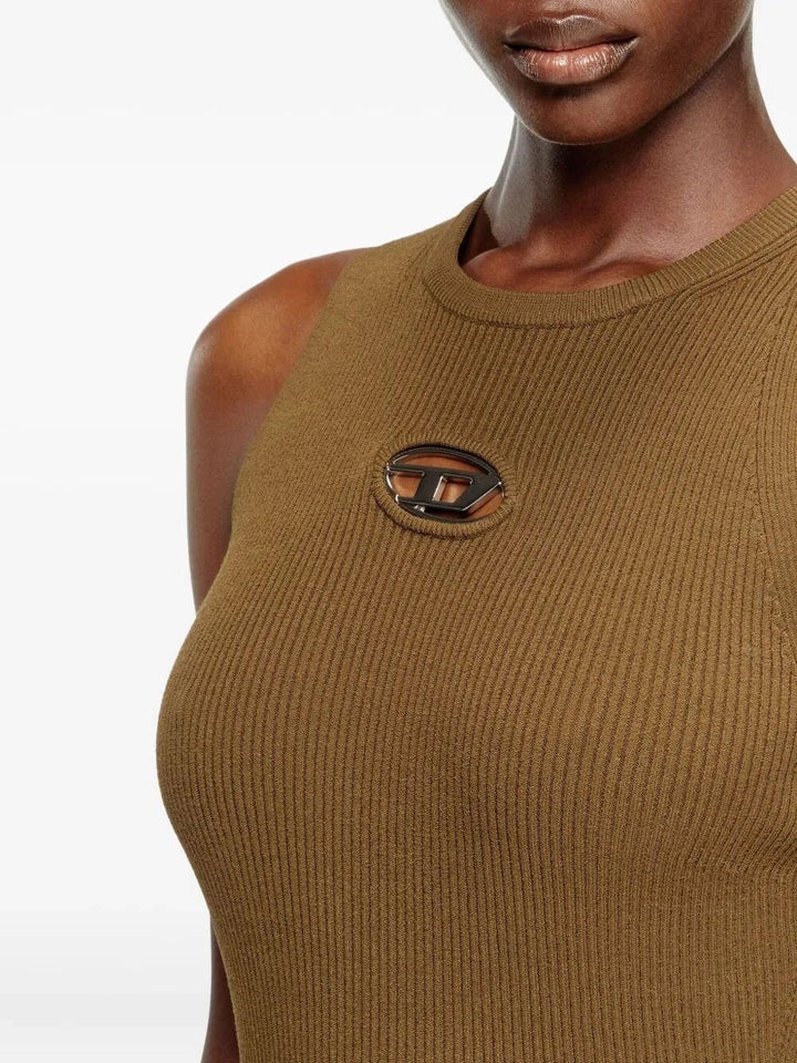 Diesel Women `M-Caddix` Ribbed Knit Sleeveless Dress