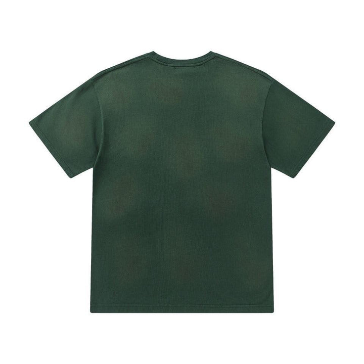 Amiri Lion Green T-Shirt Without Collar