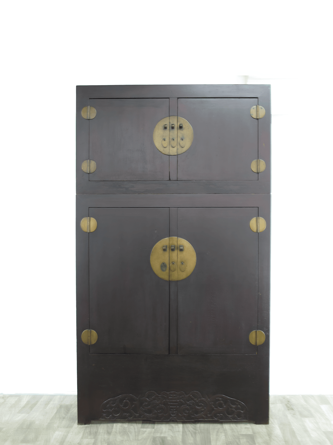Dyag East Feet Tall Antique Chinese Compound Cabinet