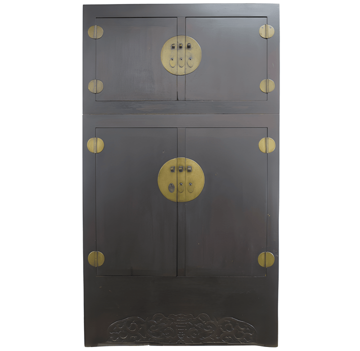 Dyag East Feet Tall Antique Chinese Compound Cabinet
