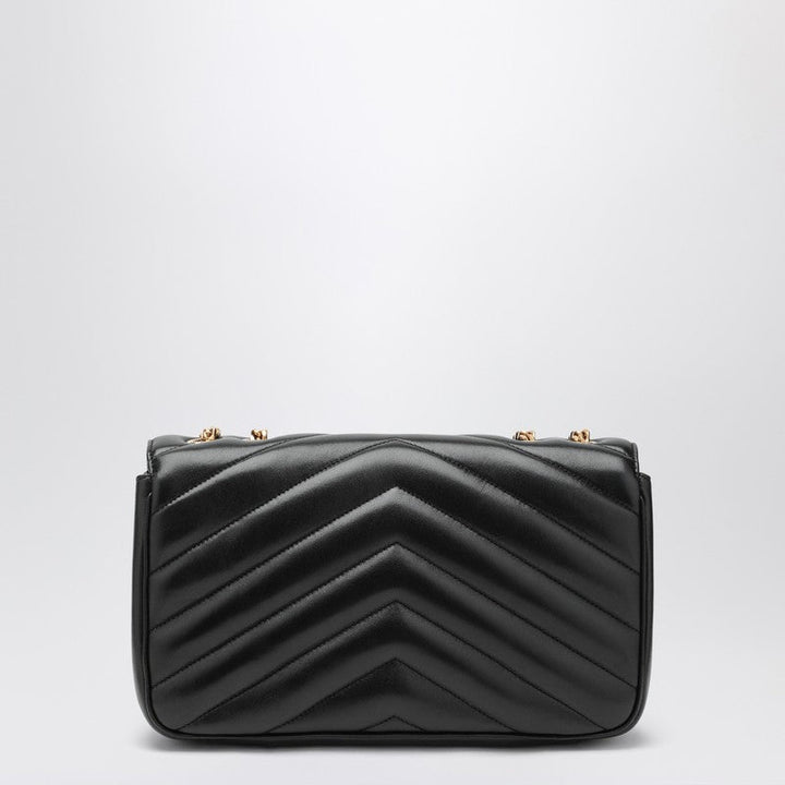 Saint Laurent Medium Black Leather Loulou Bag Women