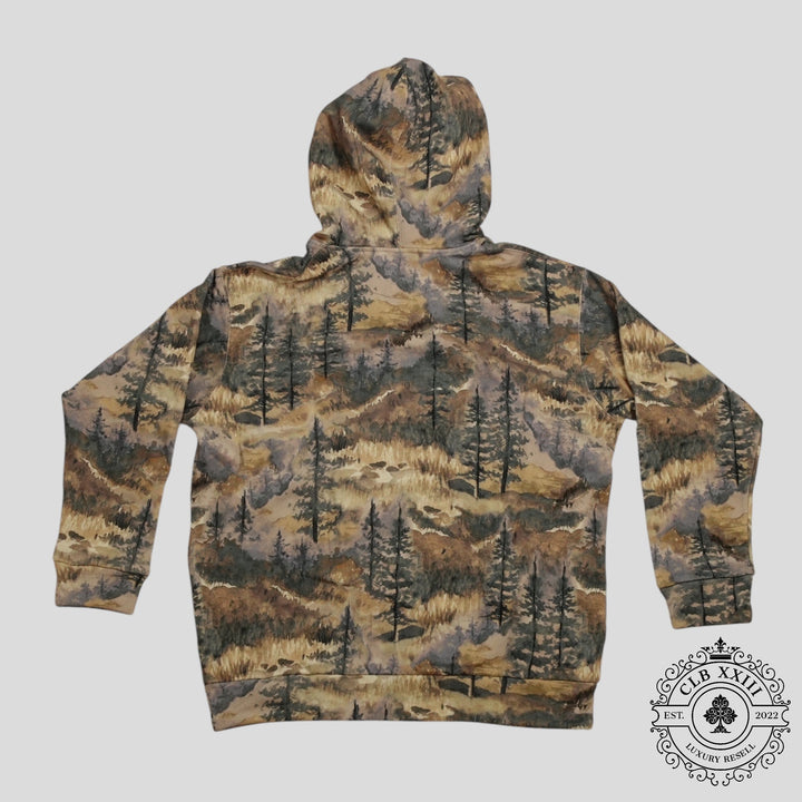 Gucci X The North Face Forest Print Pullover Hoodie in Multicolor