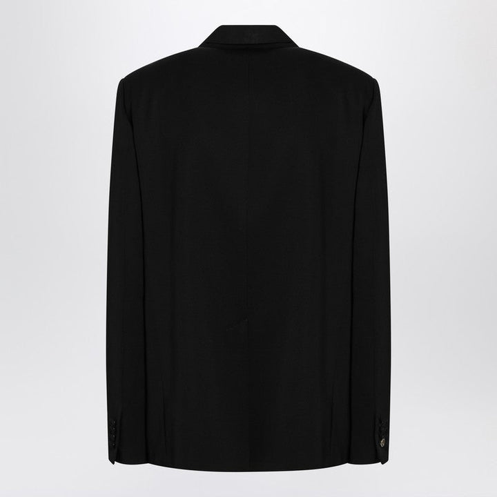 Gucci Black Double-Breasted Wool Suit Men