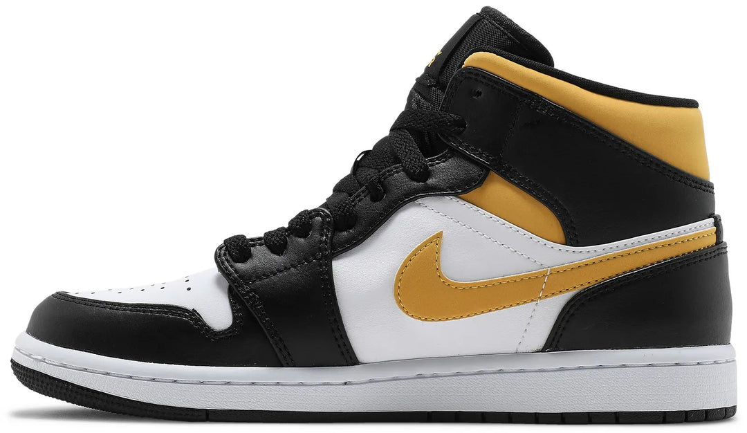 Air Jordan 1 Mid White Pollen Black (Preschool)