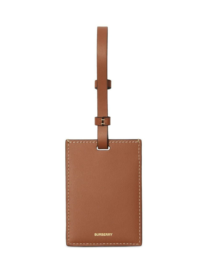 BURBERRY Mini Equestrian Knight Leather Cardholder