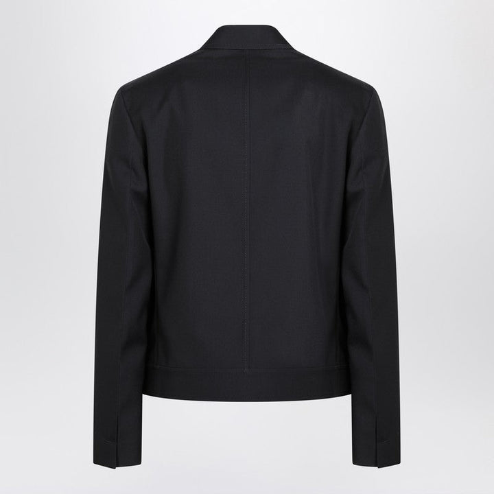 Gucci Dark Grey Jacket In Wool Gabardine Men