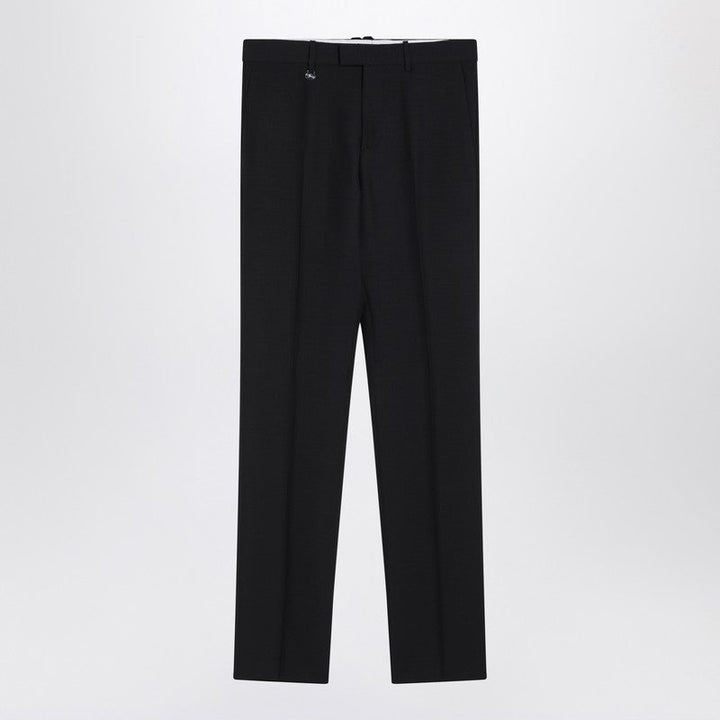 Burberry Classic Navy Blue Wool Blend Trousers Men