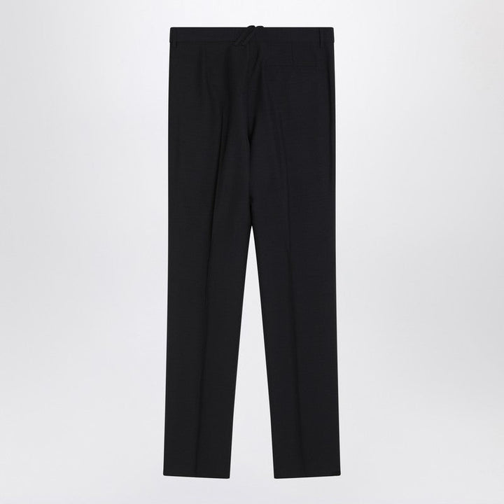 Burberry Classic Navy Blue Wool Blend Trousers Men