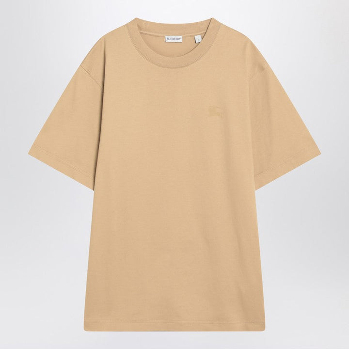 Burberry Beige Short-Sleeved T-Shirt With Ekd Print Men