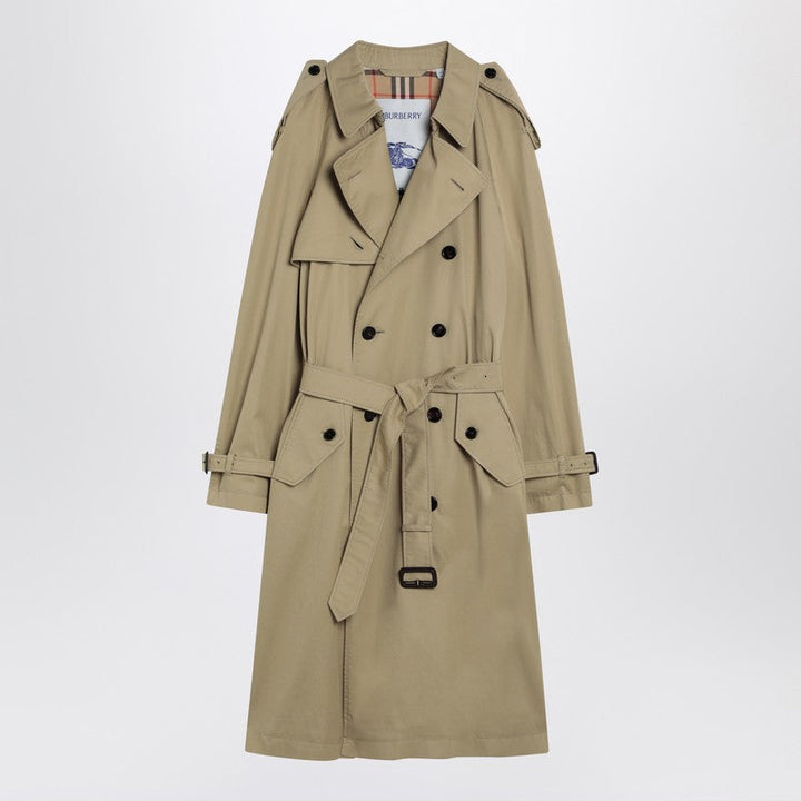 Burberry Double-Breasted Trench Coat In Hamper Color Men