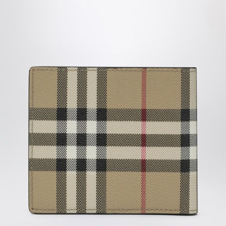 BURBERRY Check Pattern Bifold Wallet