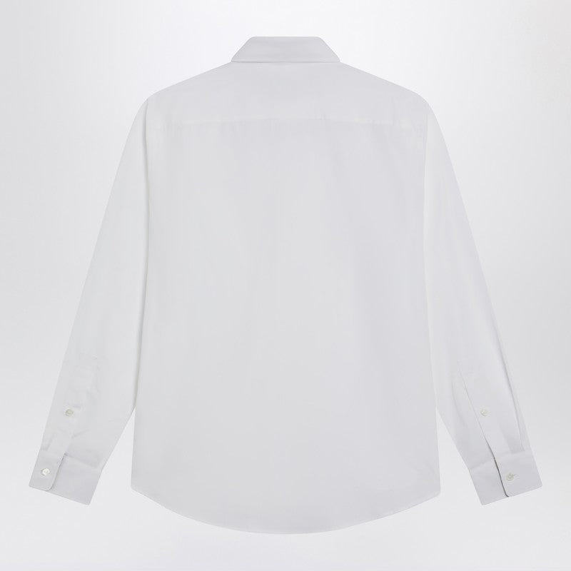 Burberry White Shirt In Cotton Poplin Men