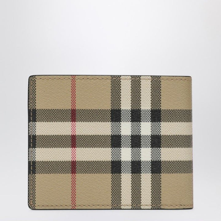 BURBERRY Bi-Fold Wallet with Check Pattern