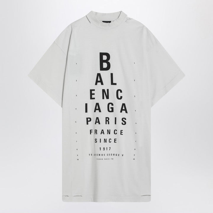 Balenciaga Optical White Oversized T-Shirt Women