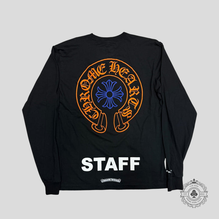 Chrome Hearts Staff Tee in Black / Orange