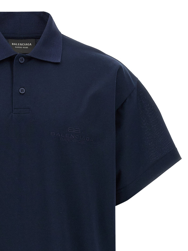 Balenciaga Men Embroidery Polo Shirt