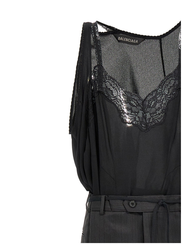 Balenciaga Women 'Patched Slip' Dress