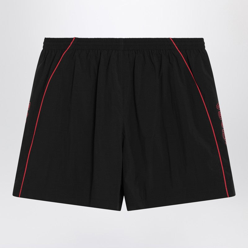 Balenciaga Black Technical Fabric Short With Logo Men